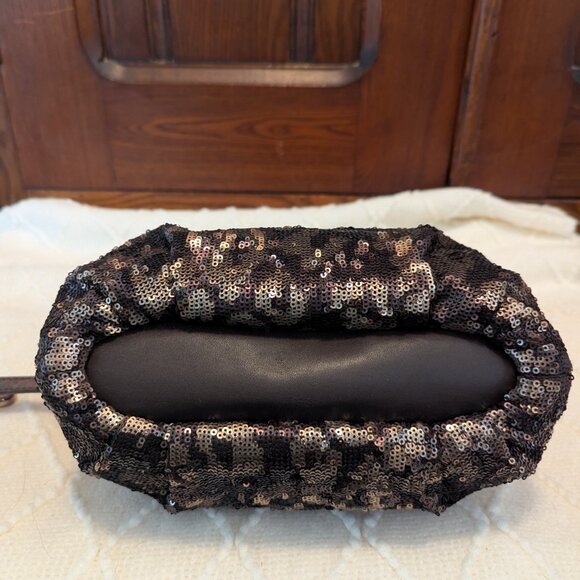 COACH OCELOT LEOPARD SEQUIN SOPHIA HANDBAG/ CROSSBODY BAG BRONZE #18638 - Picture 6 of 12